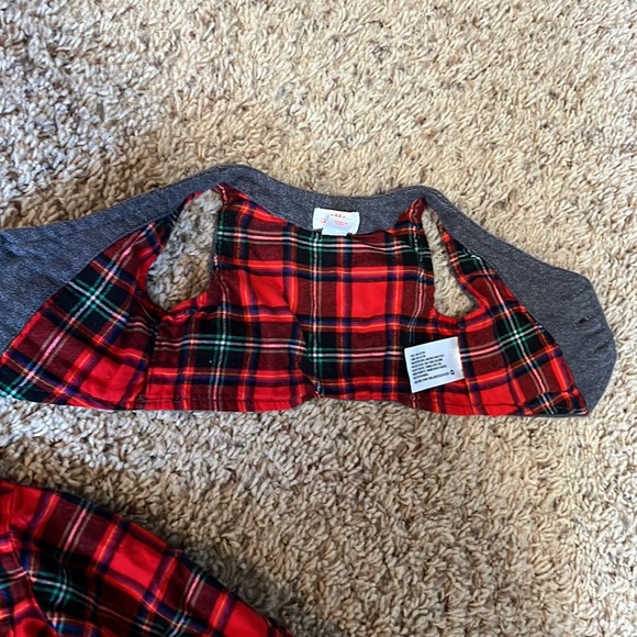 Like brand new 3-piece dressy plaid vest/shirt set w/corduroy pants for NB boy - Picture 6 of 7